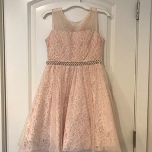 Rare Editions size 12 light pink lace